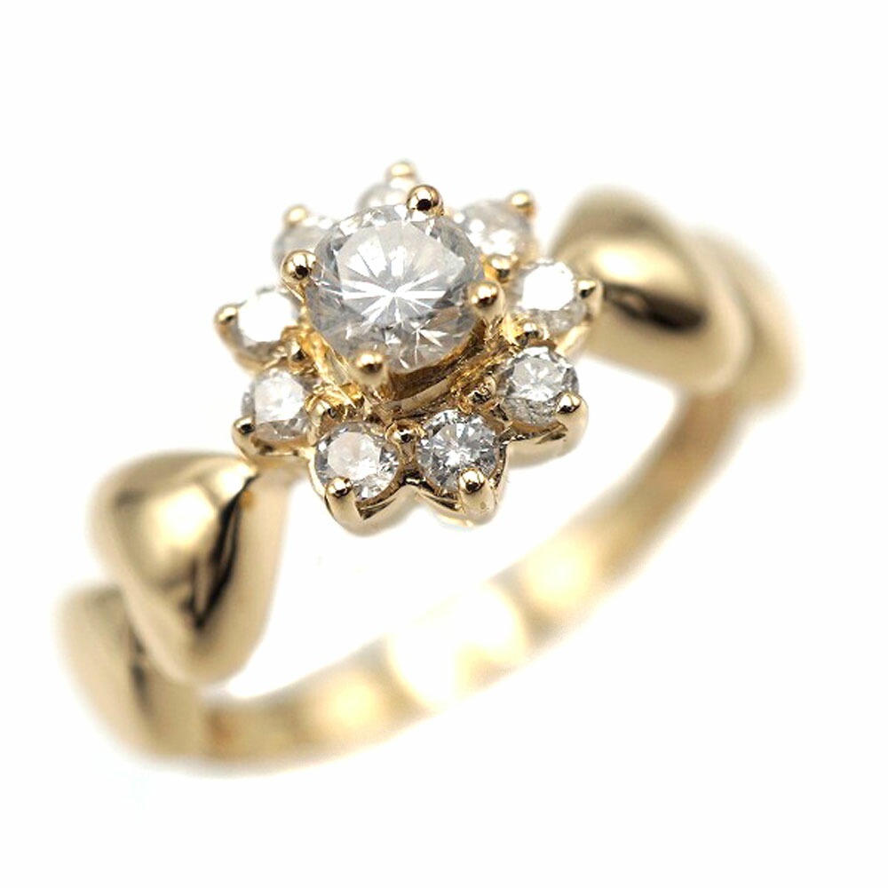 K18 ゴールド D0.50ct ダイヤモンド リング 【中古】