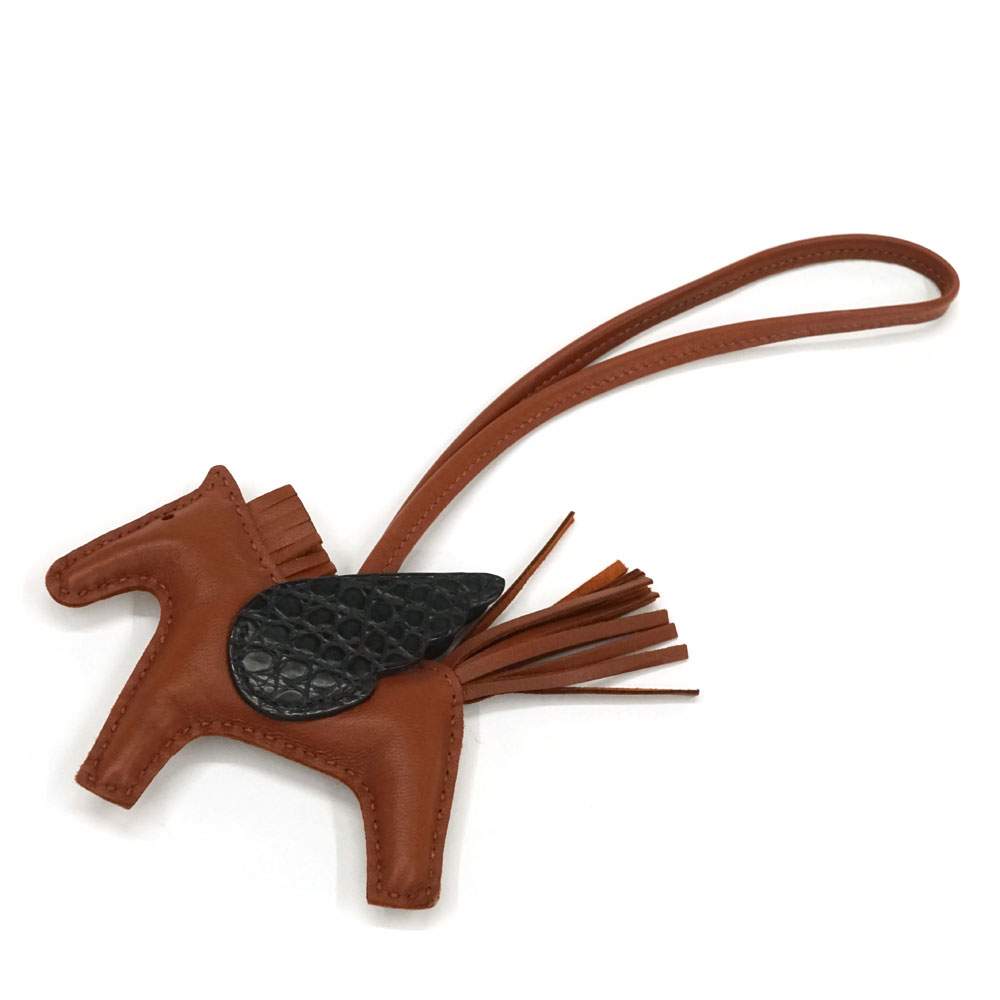 楽天市場】HERMES エルメス クロコダイル ロデオチャーム ペガサスPM