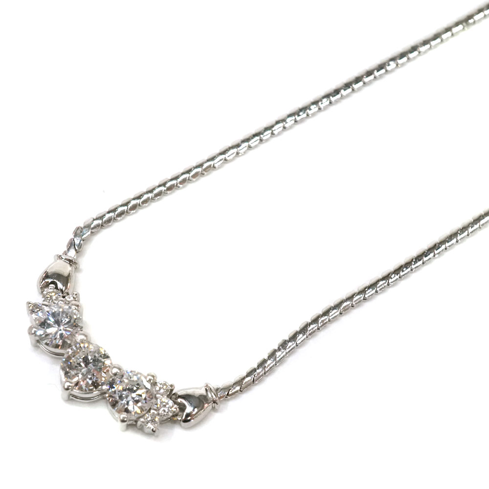 楽天市場】ダイヤ デザインネックレスダイヤモンド ペンダントPt850 P