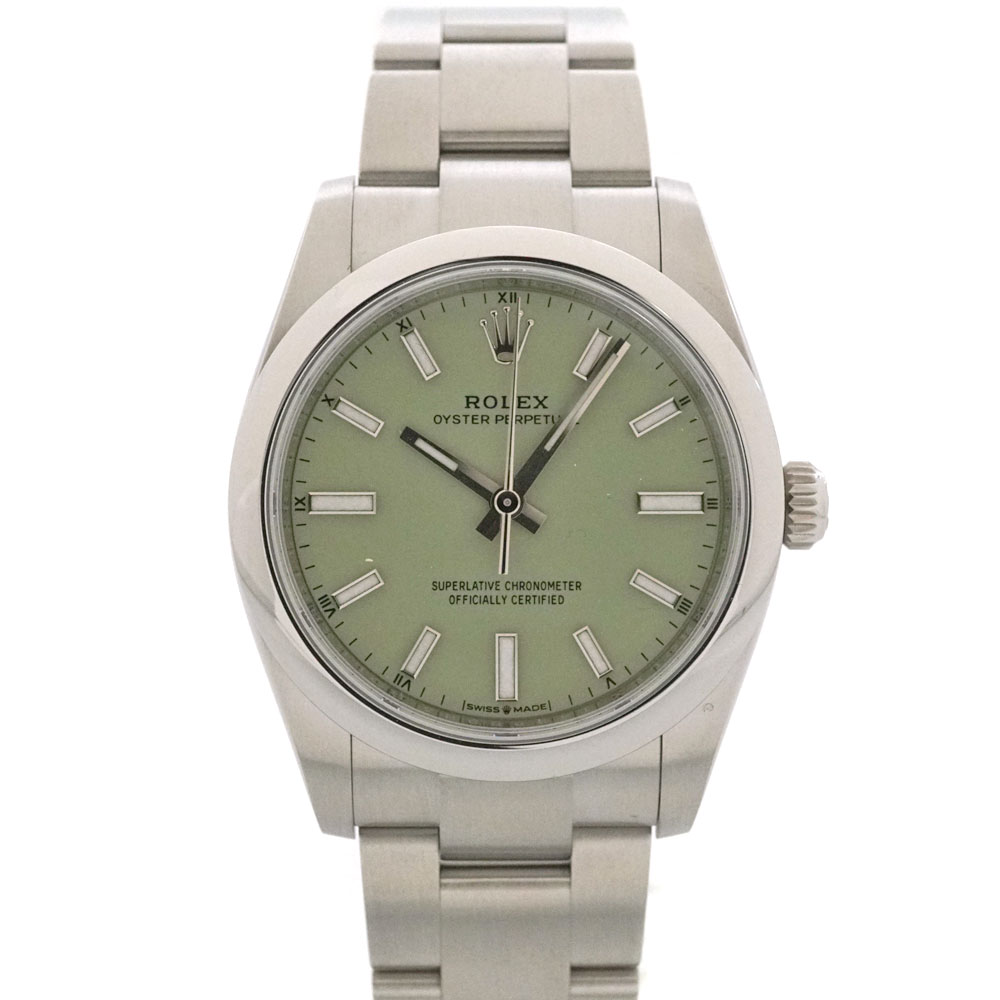 ロレックス Rolex 124200 オイスターパーペチュアル ピスタチオグリーン文字盤 ランダム番【中古】
