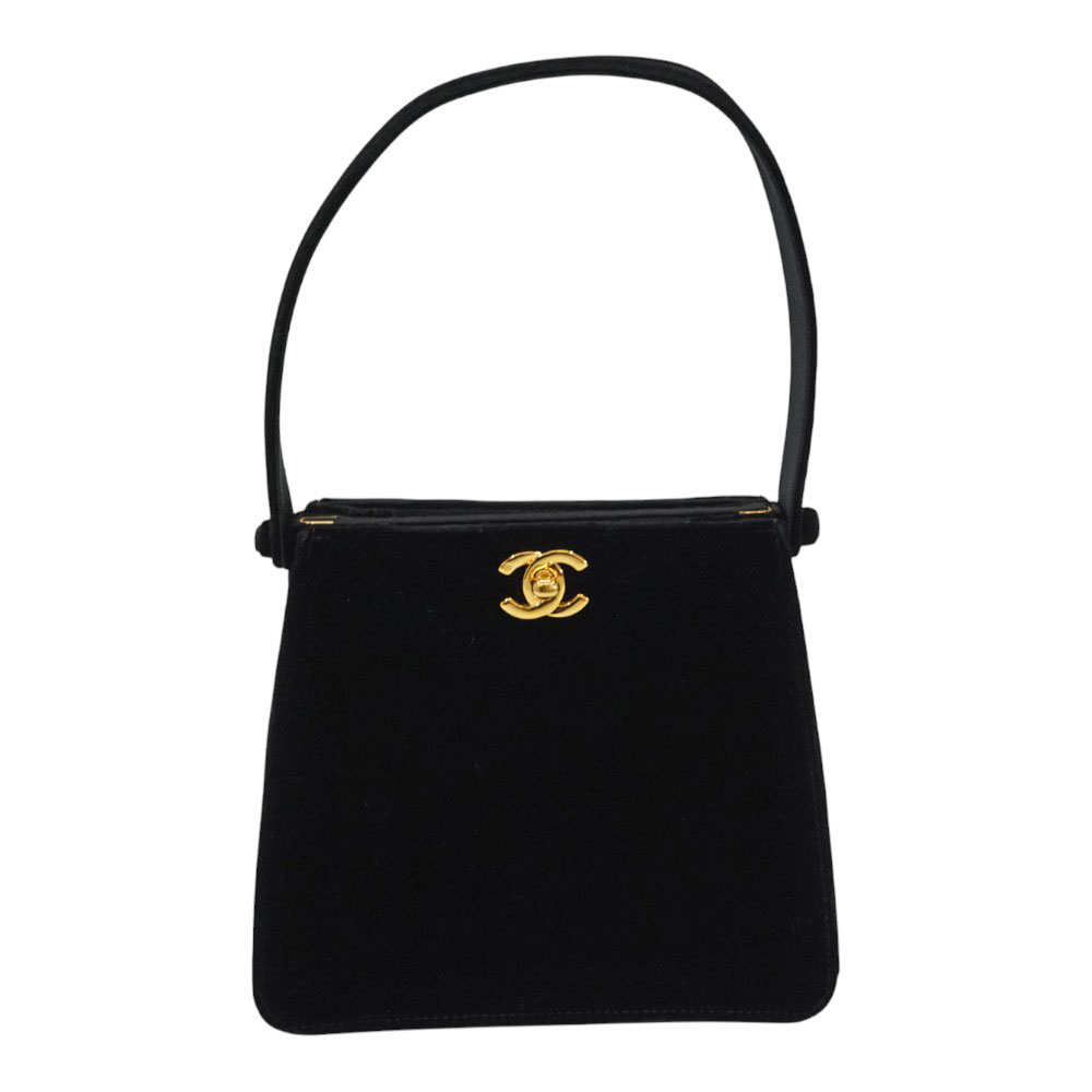 シャネル Chanel ベロアミニハンドバッグ ブラック【中古】｜質屋かんてい局 店