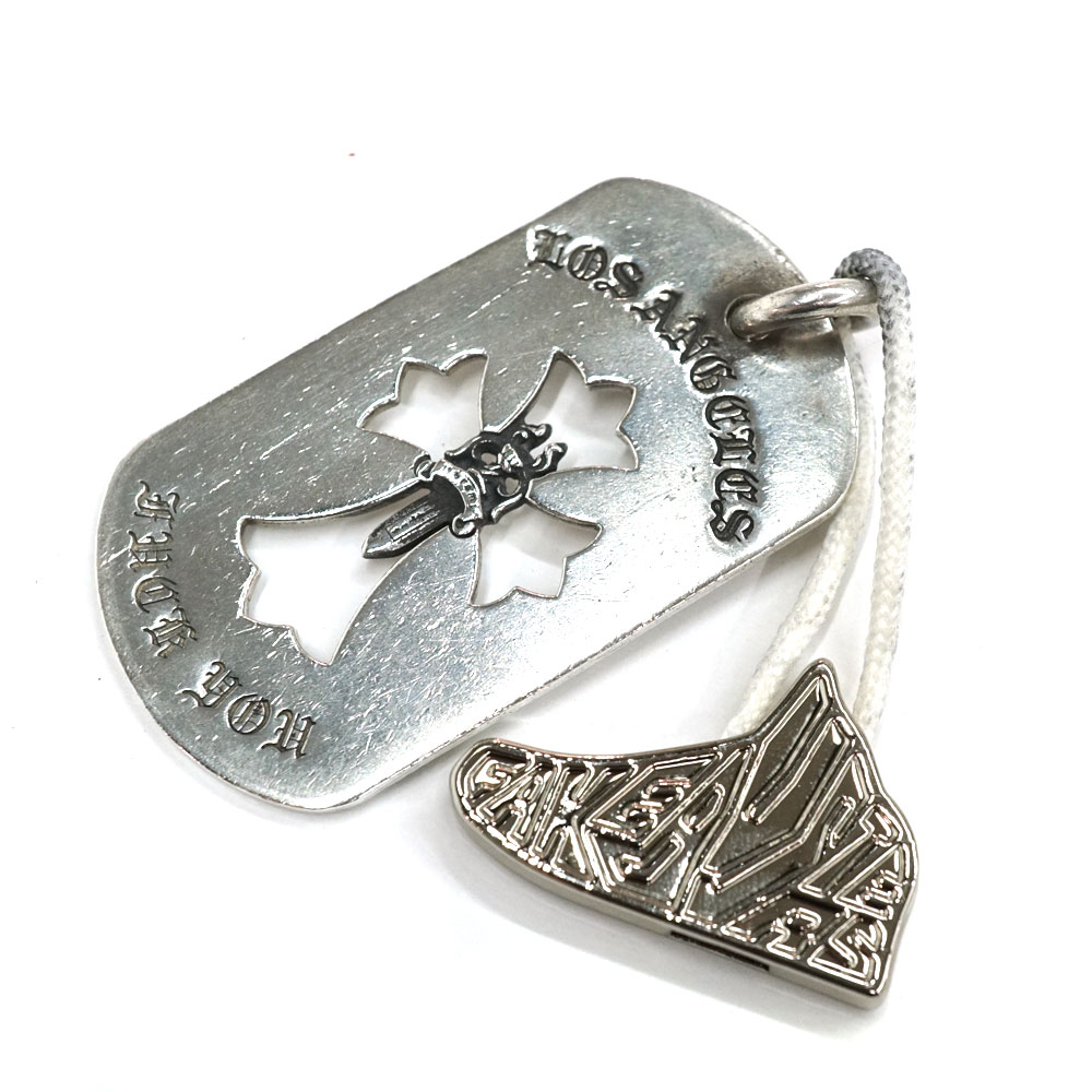 クロムハーツ Chrome hearts CHはりつけ台  ダガードックタグロサンゼルス押さえるしろがね色 SV925【中古】