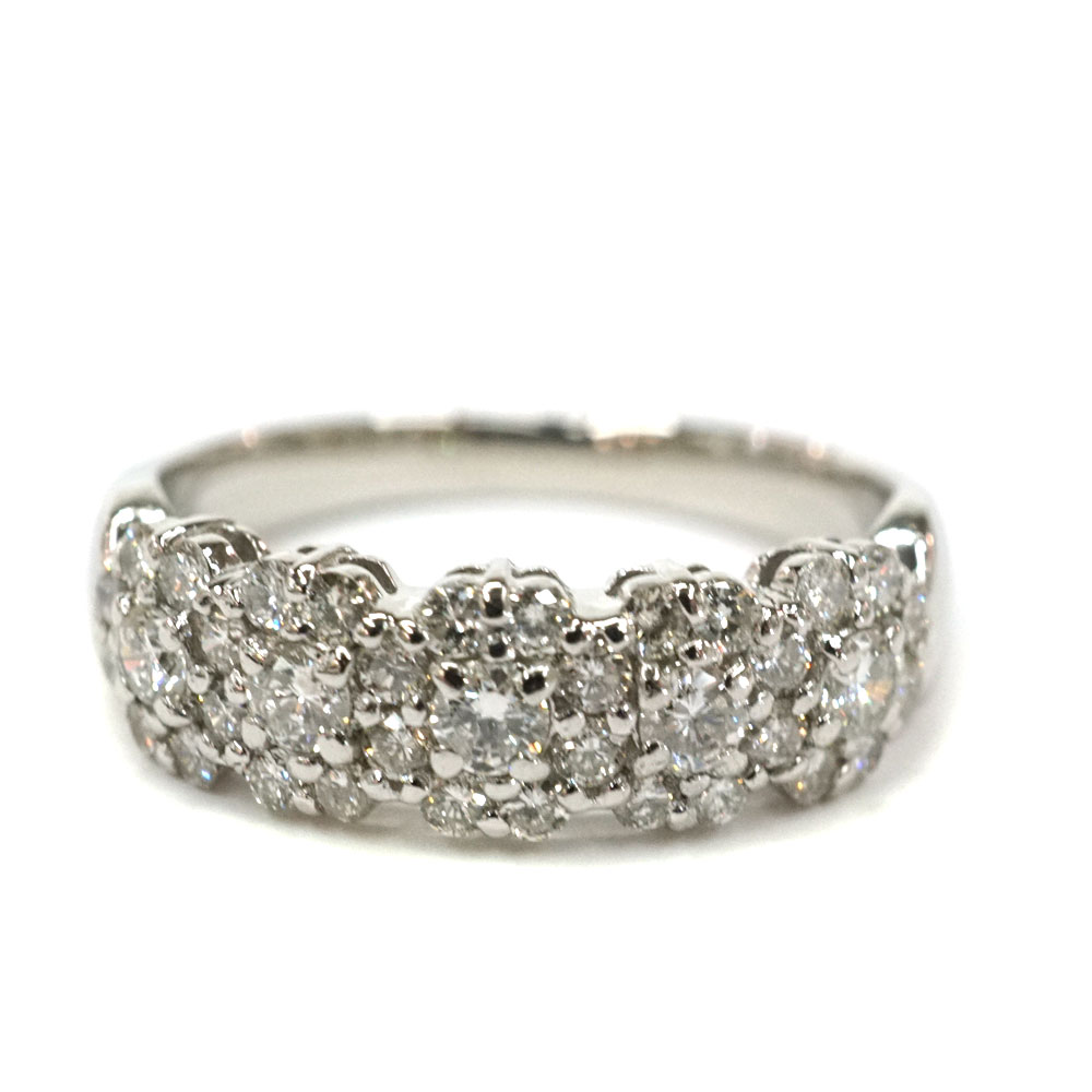 Pt900 プラチナ リング 指輪 ダイヤモンド0.70ct【中古】