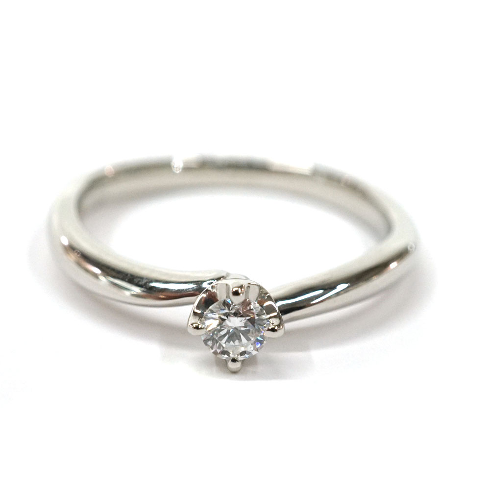 ヨンドシー 4℃ リング Pt950 アクセサリー プラチナダイヤモンド0.117ct【中古】