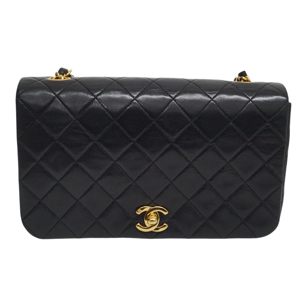 シャネル Chanel フルフラップ チェーンショルダーバッグ23 ゴールド金具【中古】