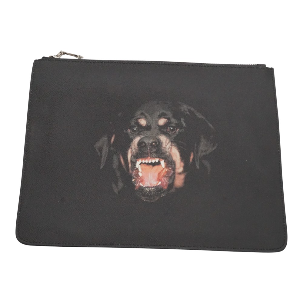ジバンシィ Givenchy ロットワイラープリントクラッチバッグ【中古】