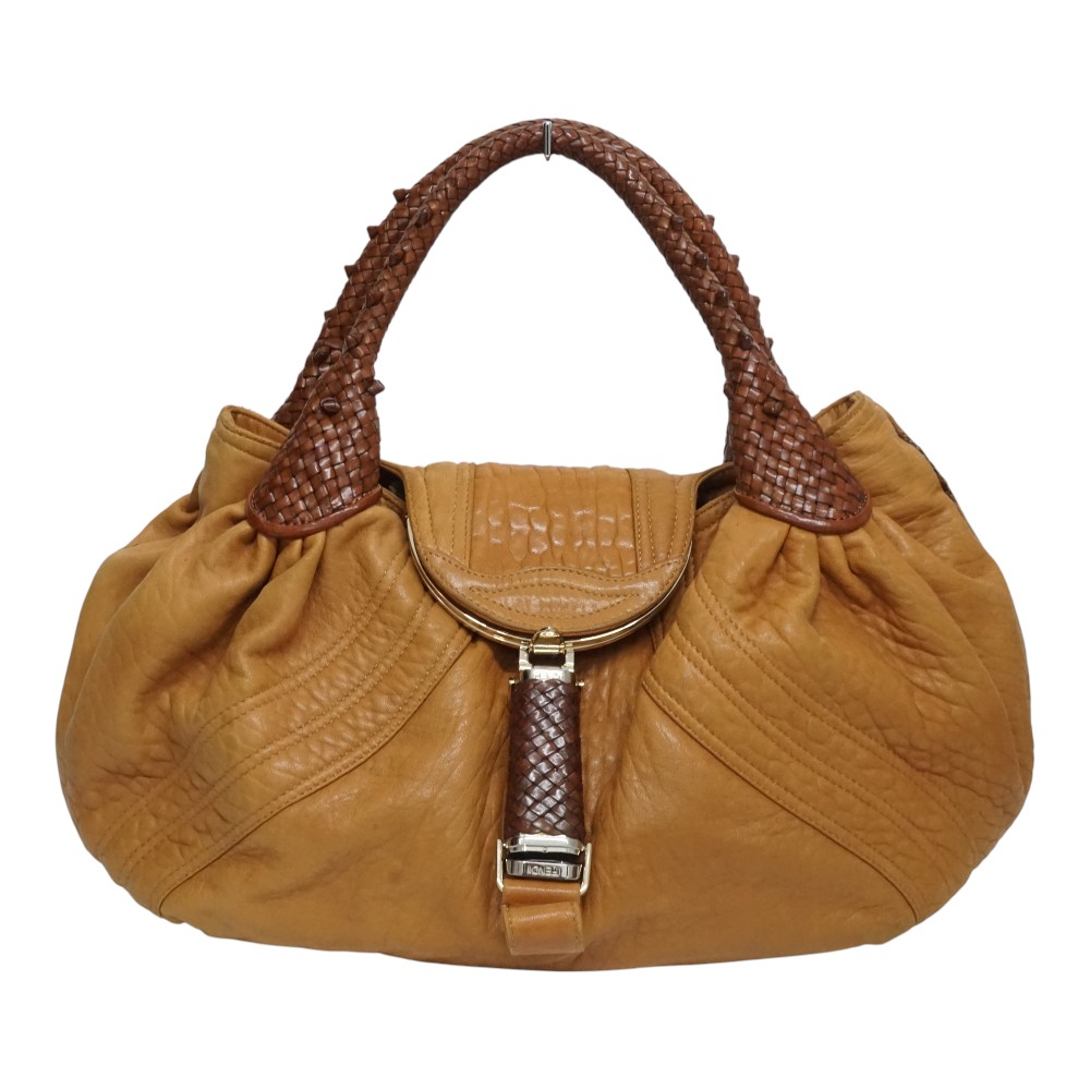 フェンディ Fendi 8BR511 秘密捜査員御徒面子 ハンドバック ズッカ柄【中古】