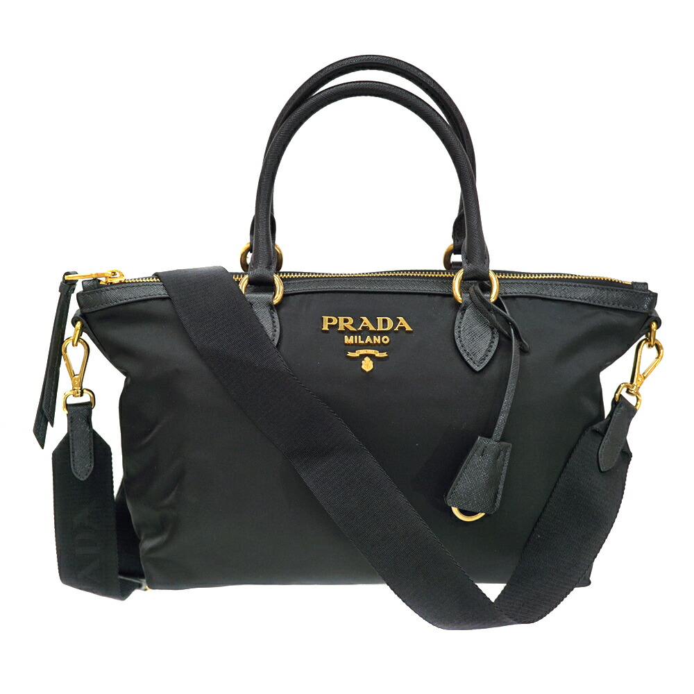 プラダ Prada 1BA104 2WAY御徒面子 ショルダーバッグ ハンドバック ナイロン レディース 【中古】