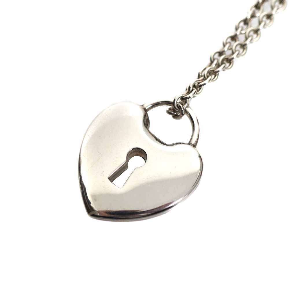 ティファニー Tiffany&co. ハートロックネックレス SV925 シルバー925 【中古】