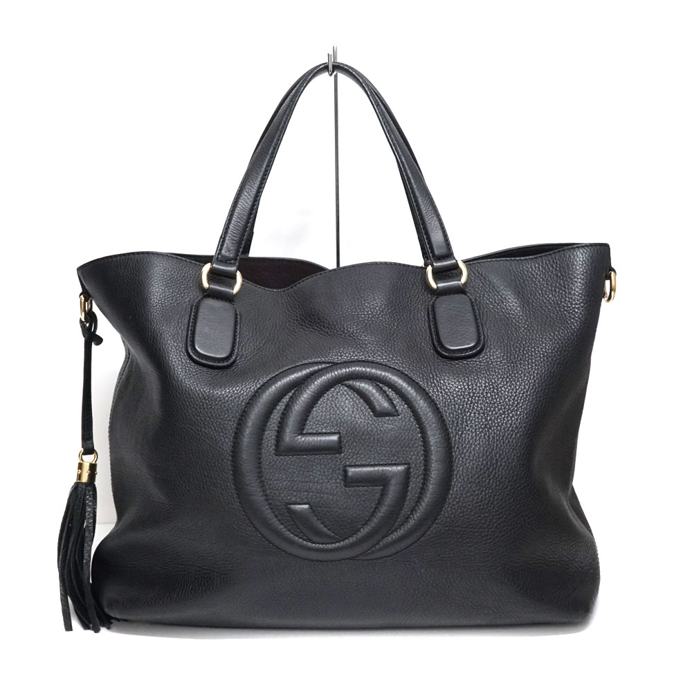 【正規品】GUCCI ソーホー レザー トートバッグ ブラック 309528 楽天市場】【バッグ】GUCCI グッチ ソーホー インターロッキング