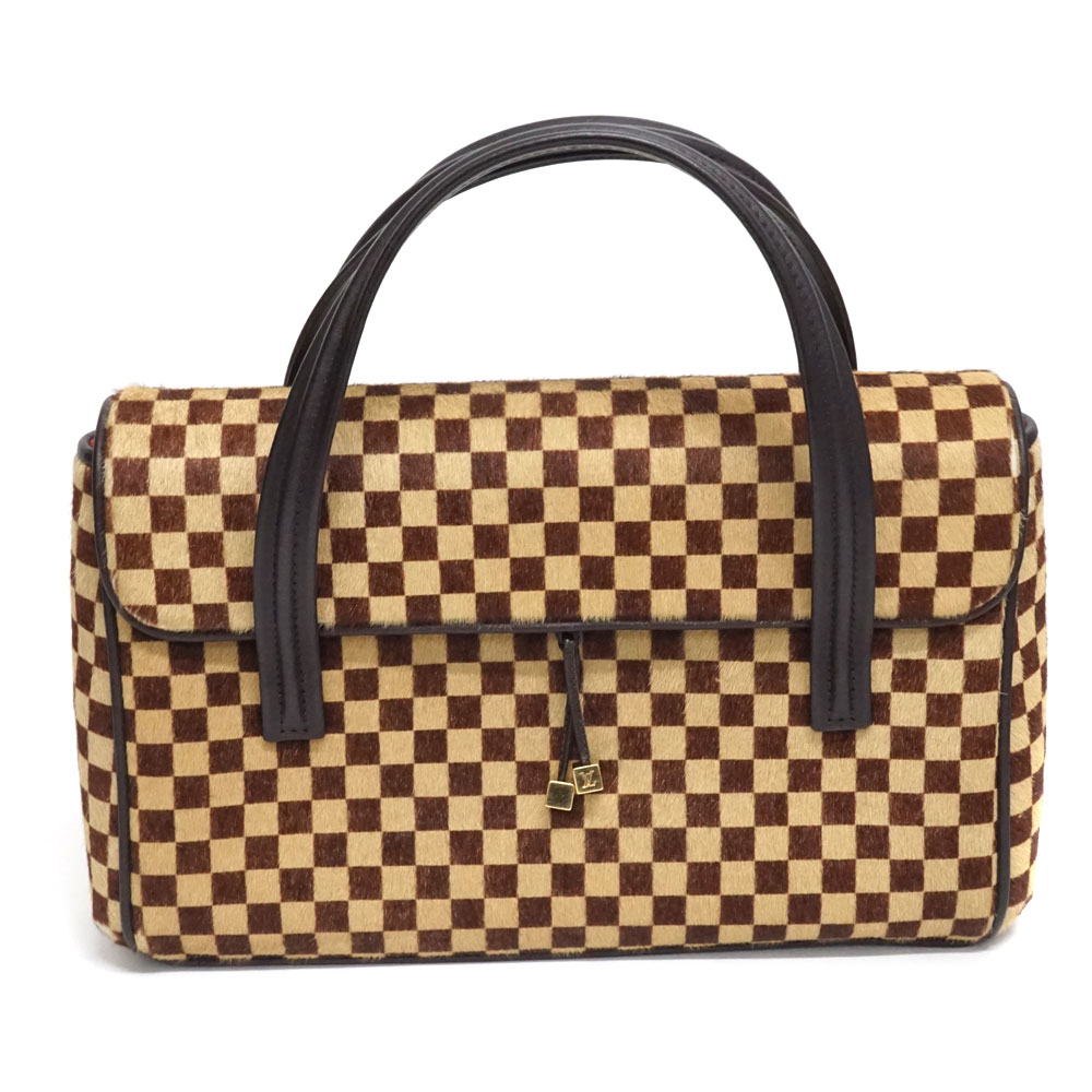 LOUIS VUITTON ルイヴィトン　 ダミエ ハラコレザー ミュール LOUIS VUITTON - ルイヴィトン ミュール サンダル ダミエ