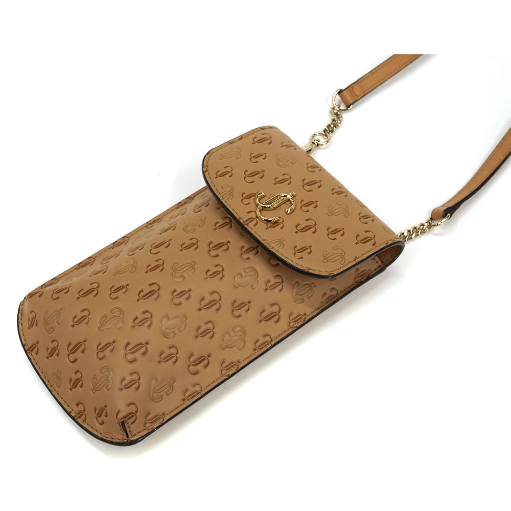 ジミーチュウ JimmyChoo フォンケース ベージュ【中古】