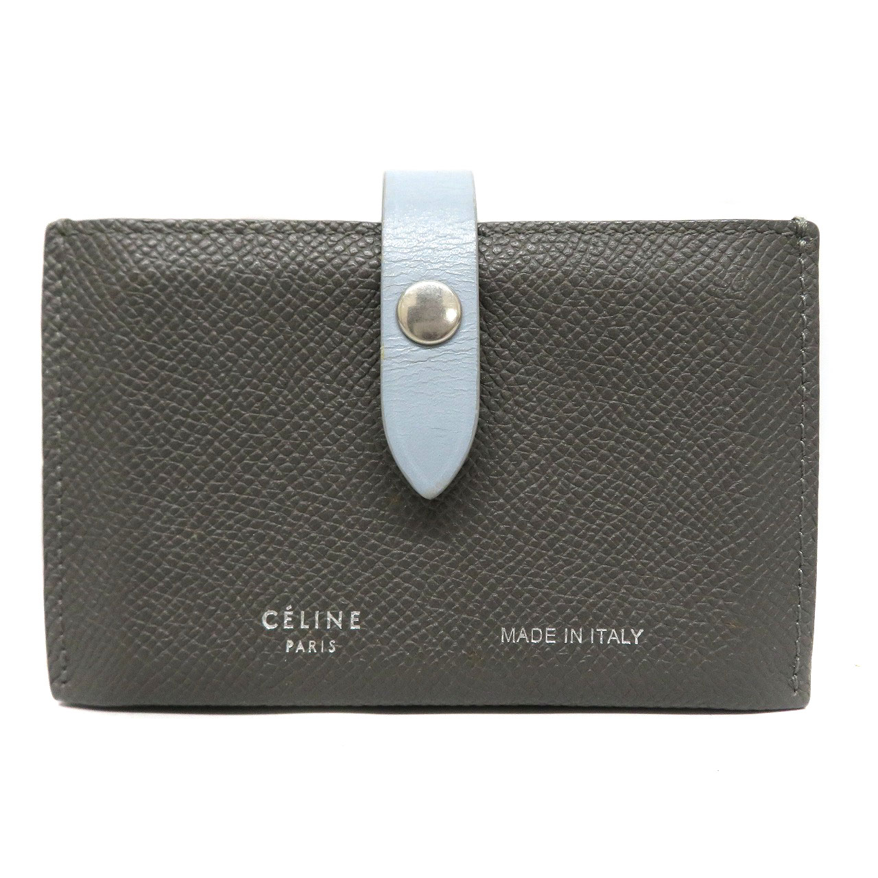 セリーヌ Celine アコーディオン カードホルダー グレー 【中古】