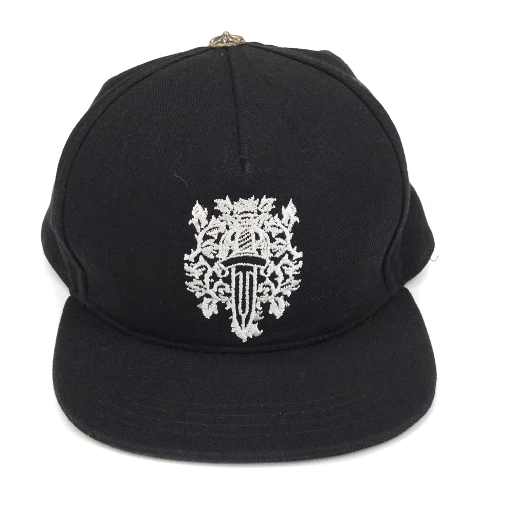 クロムハーツ Chromehearts ジーンズ旗がしら  ヴァインダガー 黒 黒いこと【中古】