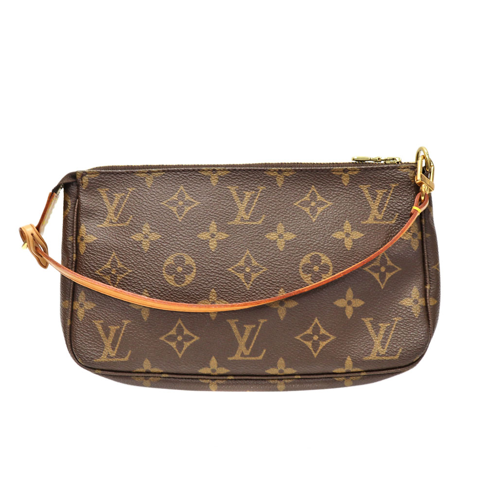 ルイヴィトン Louisvuitton M51980 ポシェット アクセソワール モノグラム帆布 レディース ハンドバック 赤銅色【中古】