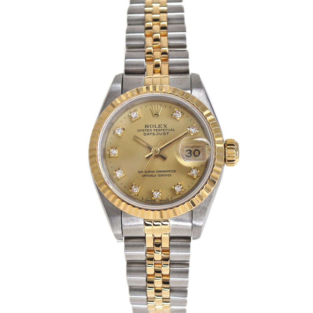 ロレックス Rolex 69173G デイトジャスト L番 10P金剛石 ゴールド 【中古】