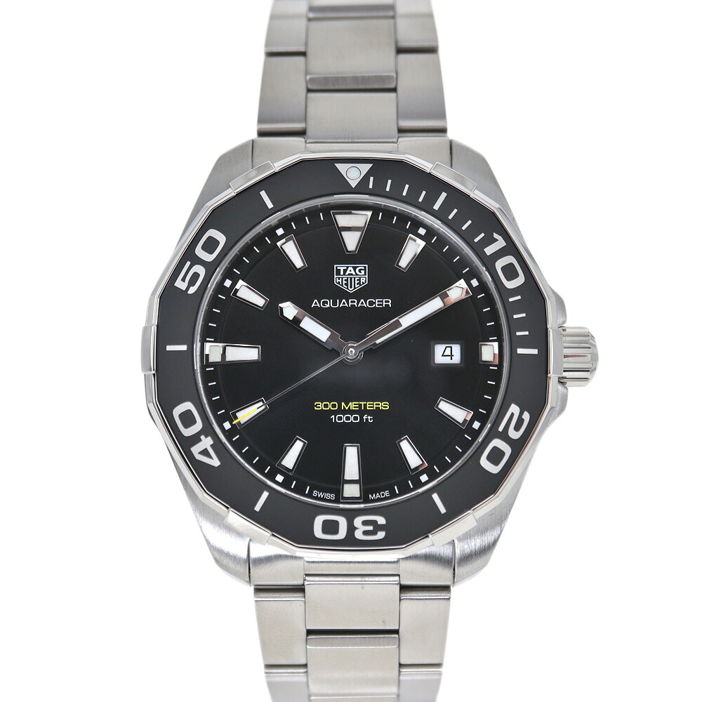 タグホイヤー Tag Heuer WAY101A.BA0746 アクアレーサー メンズ クオーツ 腕時計 ブラック文字盤【中古】｜質屋かんてい局 店