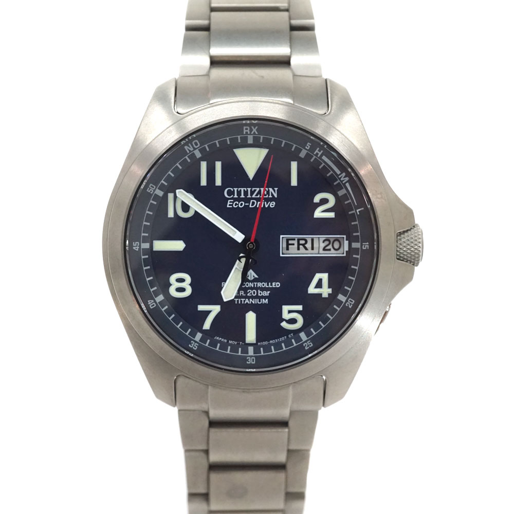 シチズン Citizen AT6080-53L プロマスター エコドライブ ブルー メンズ腕時計【中古】