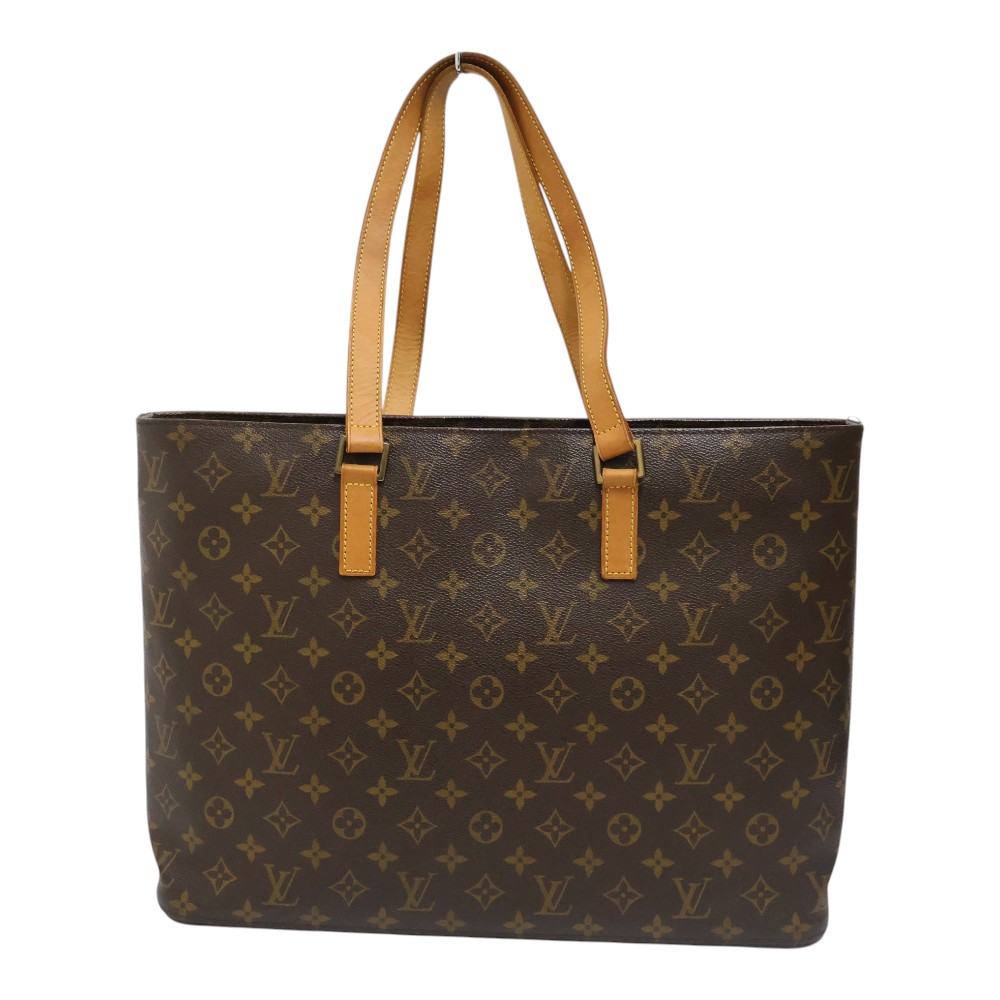 ルイヴィトン Louis vuitton M51155 ルコ トートバッグ ユニ一発やる PVC/なめし革 赤銅色【中古】
