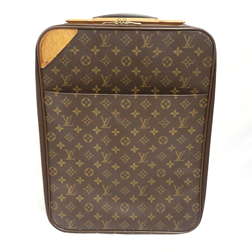 ルイヴィトン Louis vuitton M23293 ペ屁っ放り45 持ちはこび入れもの ユニ一発やる PVC/なめし革 赤銅色【中古】