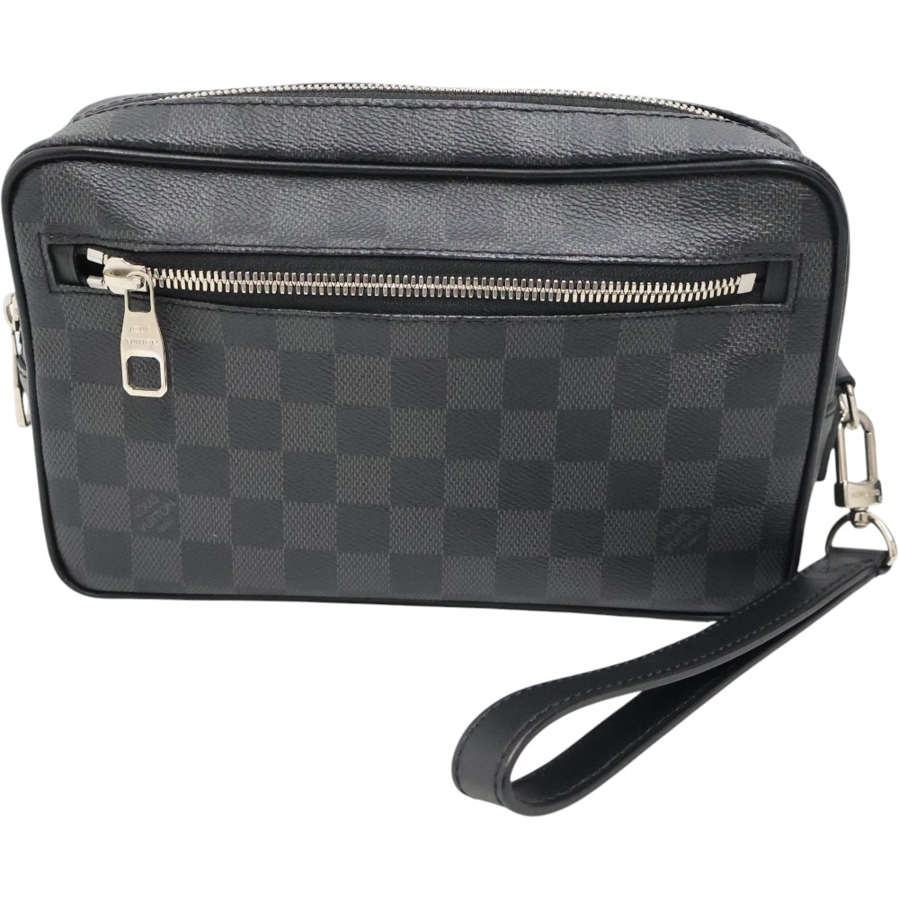 ルイヴィトン Louis vuitton N41664 ポシェト・カサイ クラッチペダル御徒面子 メンズ PVC/なめし革 黒いこと系【中古】