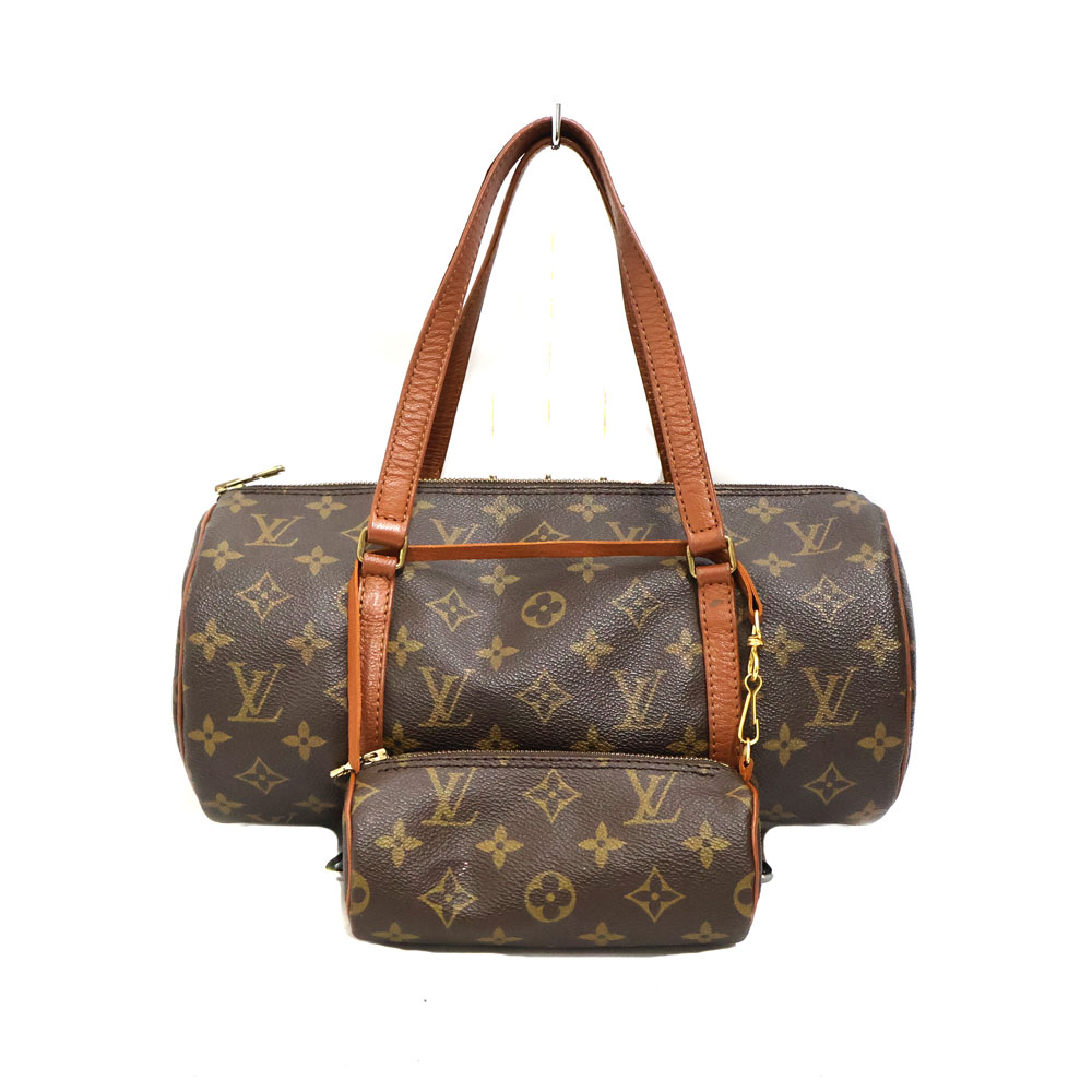 ルイヴィトン Louis vuitton M51385 パピヨン30 ハンドバック レディース PVC/なめし革 赤銅色【中古】