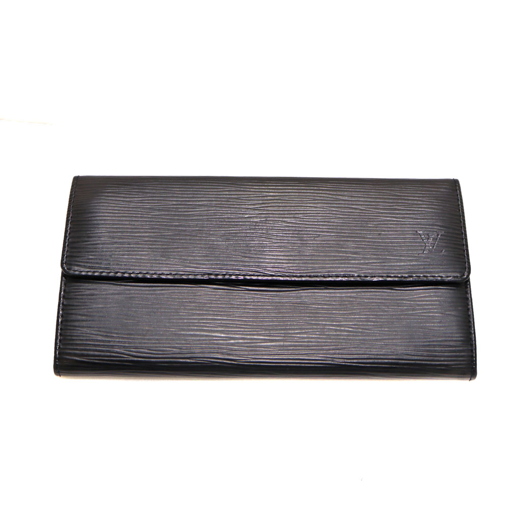 ルイヴィトン Louis Vuitton M63952 ポシェット ポルトモネクレディ エピ なめし革 黒いこと ユニ一発やる 【中古】