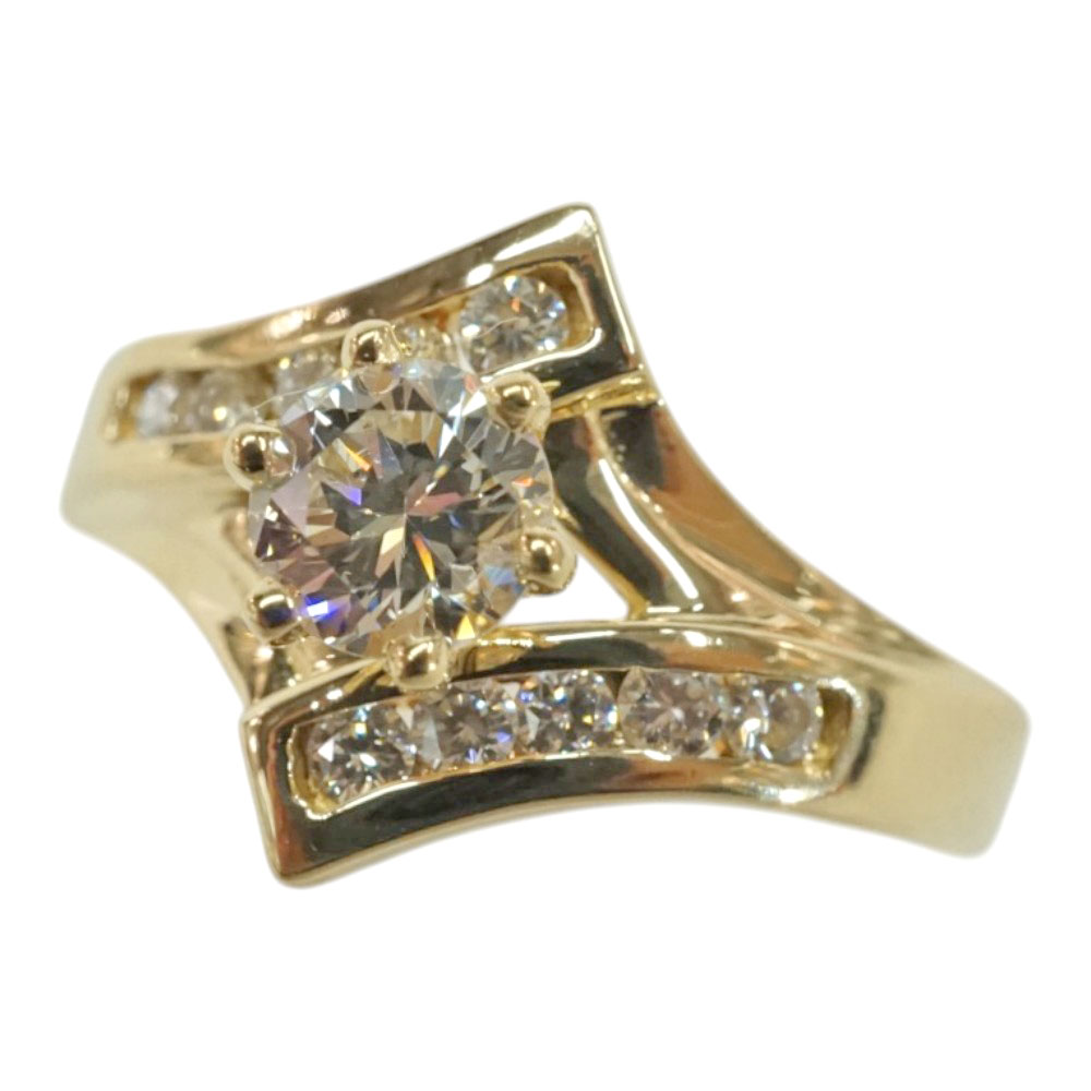 K18 18金 リング アクセサリー 指輪 ダイヤモンド0.477ct【中古】