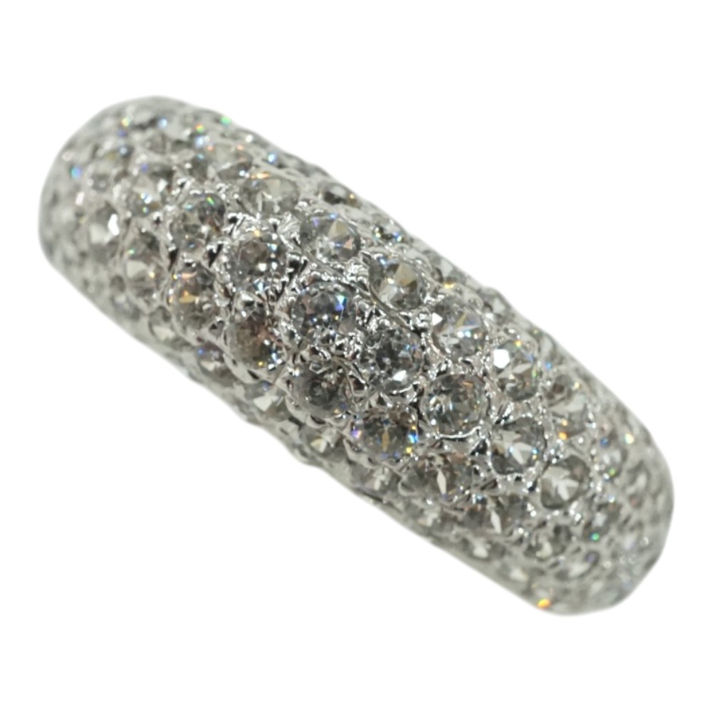 K18WG 18金ホワイトゴールド ダイヤモンド1.40ct リング 指輪【中古】