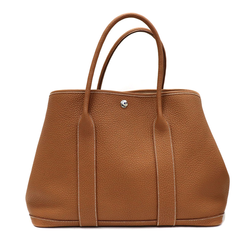 エルメス Hermes ガーデンパーティPM ネゴンダ ブラウン ゴールド レディース メンズ 鞄【中古】|質屋かんてい局 店