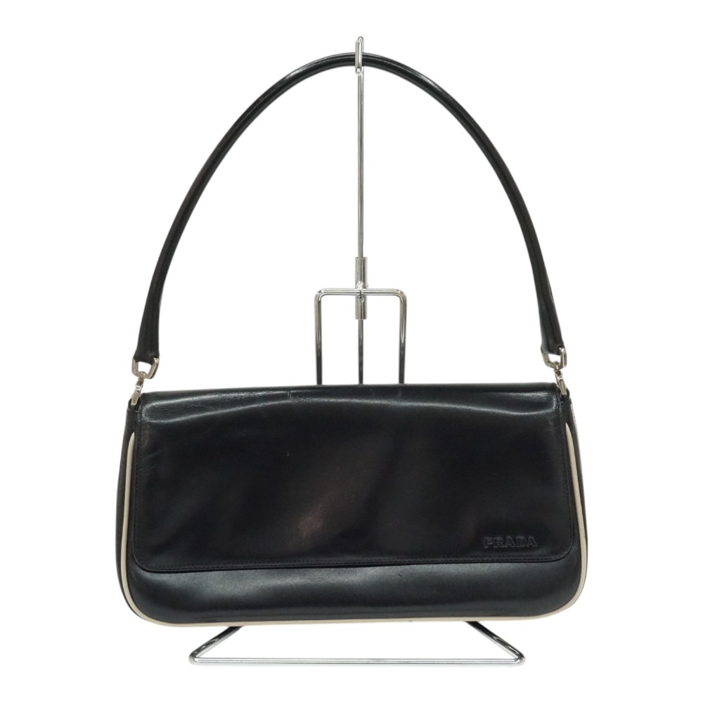 プラダ Prada B10689 VITELLO GYM ヴィッテロ 一ショルダーバッグ 黒いこと【中古】