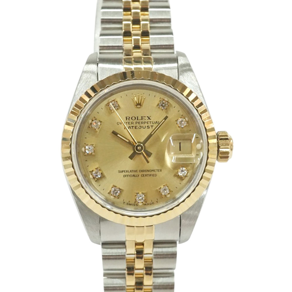 ロレックス Rolex 69173G デイトジャスト E番 10P金剛石 ゴールド 【中古】