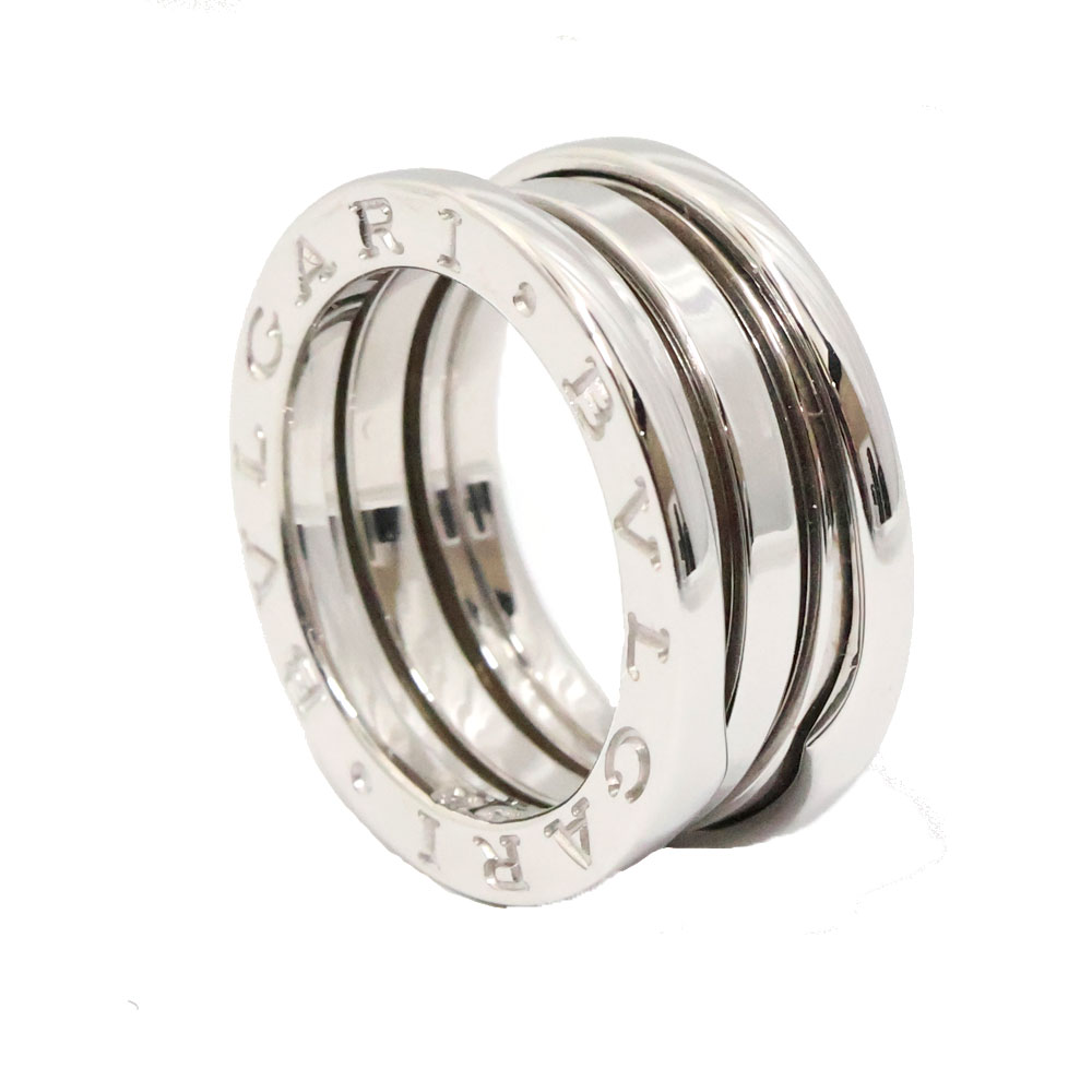 ブルガリ Bvlgari B-ZERO1 リング 3バンド 指輪 K18WG レディース シルバーカラー【中古】｜質屋かんてい局 店