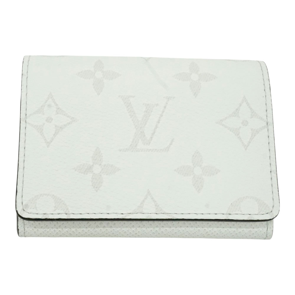 ルイヴィトン LouisVuitton M14130 アンヴェロップカルトドゥヴィジット 歌留多入れもの 名刺入れ タイガラマ オプティックホワイト【中古】
