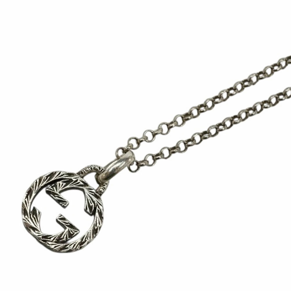 グッチ Gucci GGロゴタイプ首飾り しろがね色【中古】