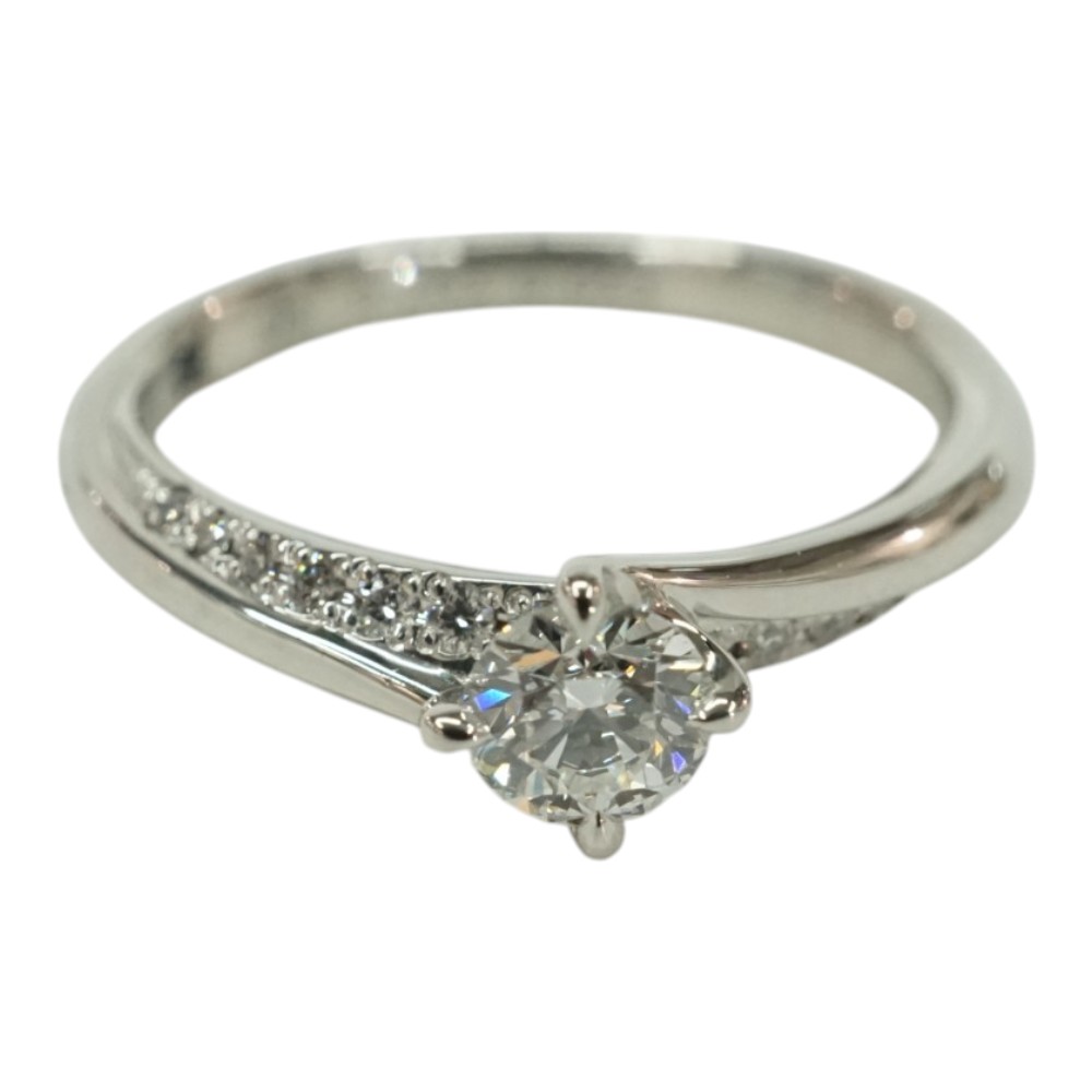Pt950 プラチナ リング 指輪 ダイヤモンド0.263/0.053ct ジュエリー【中古】|質屋かんてい局 店