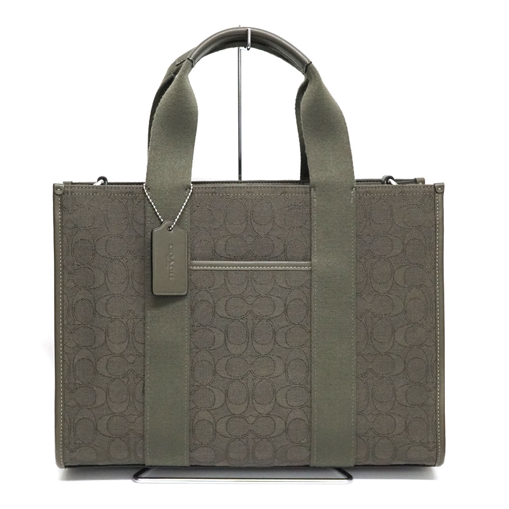 コーチ職 Coach J2477 キャンバストートバッグ 2WAY御徒面子【中古】