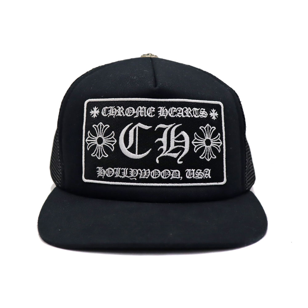 クロムハーツ Chrome Hearts トラッカーキャップ メッシュ メンズ 黒いこと【中古】