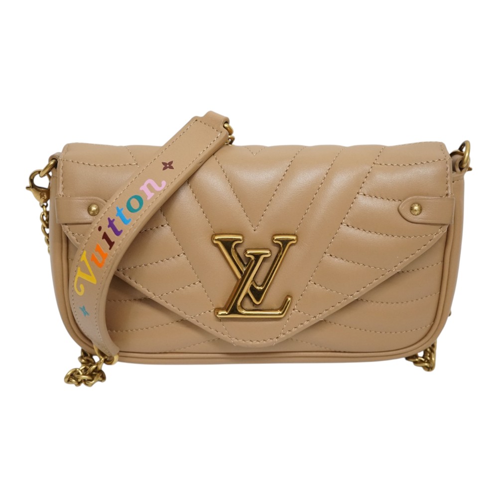 ルイヴィトン Louisvuitton M68479 ニューウェーブポシェット ショルダーバッグ  ベージュ【中古】