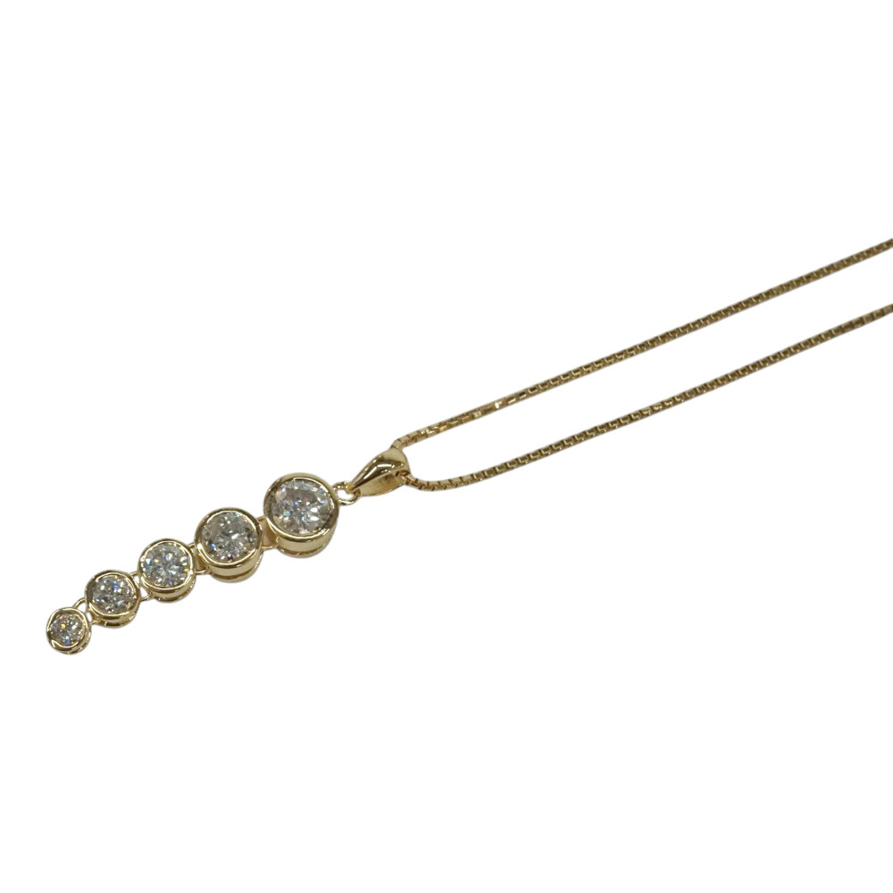 K18 18金 ネックレス ダイヤモンド1.00ctアクセサリー 【中古】｜質屋かんてい局 店 164,990円