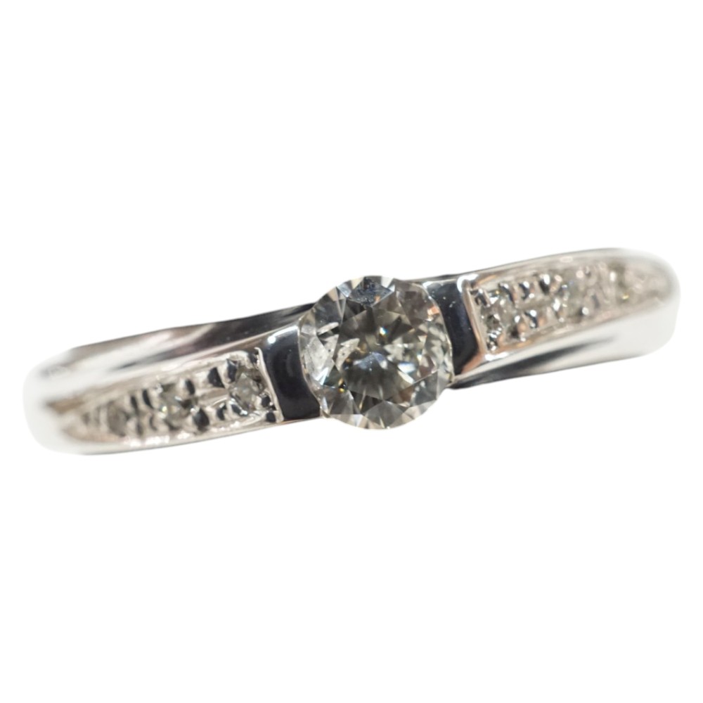 Pt900 プラチナ リング 指輪 ダイヤモンド0.20ct【中古】|質屋かんてい局 店