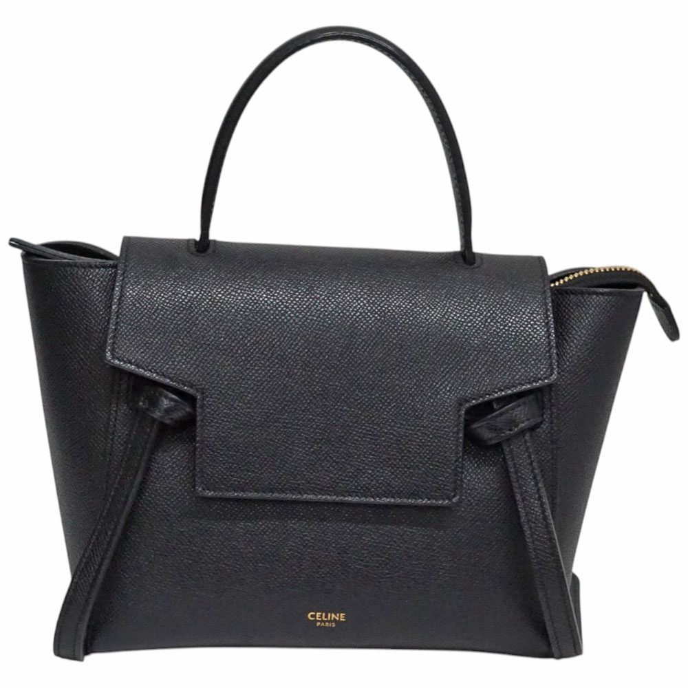 セリーヌ Celine ナノベルトバッグ ブラック【中古】|質屋かんてい局 店
