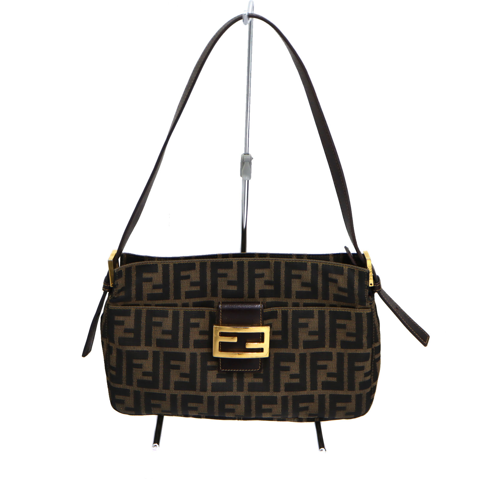 フェンディ FENDI マンマバケット ズッカ柄 ワンショルダーバッグ レディース ブラウン 【中古】｜質屋かんてい局 店 78,639円