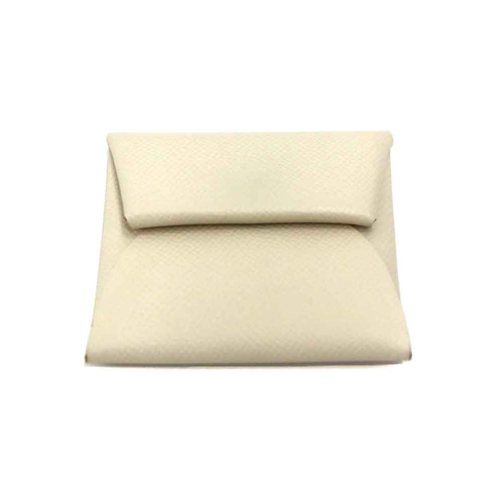 エルメス Hermes バスティア コインケース レディース レザー ホワイト 【中古】