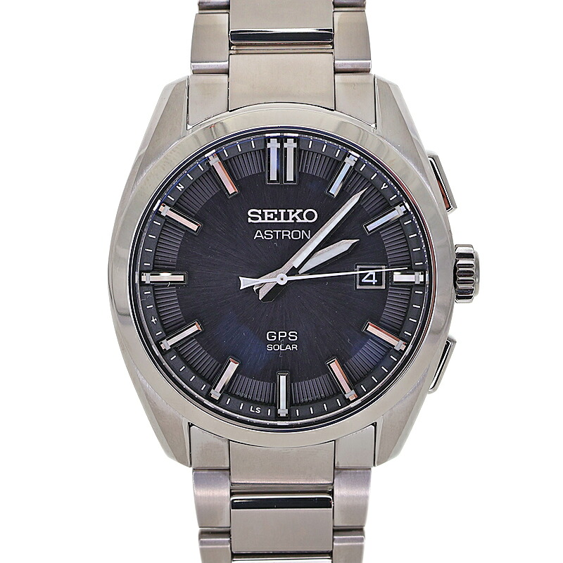 セイコー Seiko SBXD035 (3X32-0AA0) アストロン オリジン ソーラーGPS衛星電波修正 メンズ 腕時計 ブラック【中古】|質屋かんてい局 店