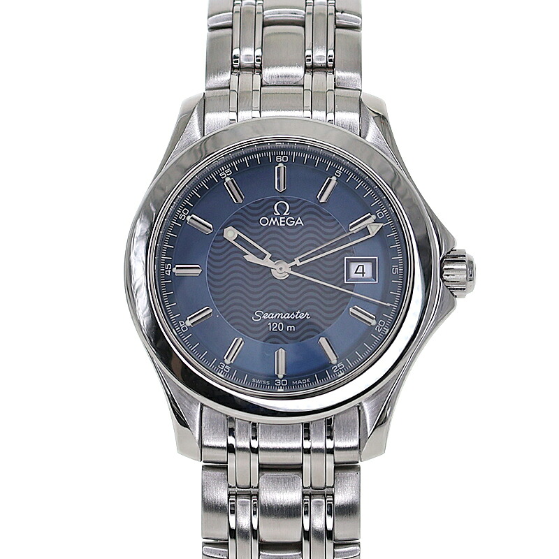 オメガ Omega 2511.81 シーマスター120 ブルー メンズ 腕時計 クオーツ【中古】