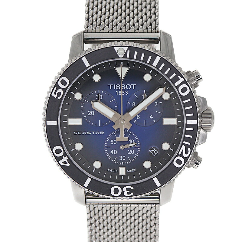 楽天市場】◇ミウラ◇ティソ TISSOT シースター クロノグラフ T120417A