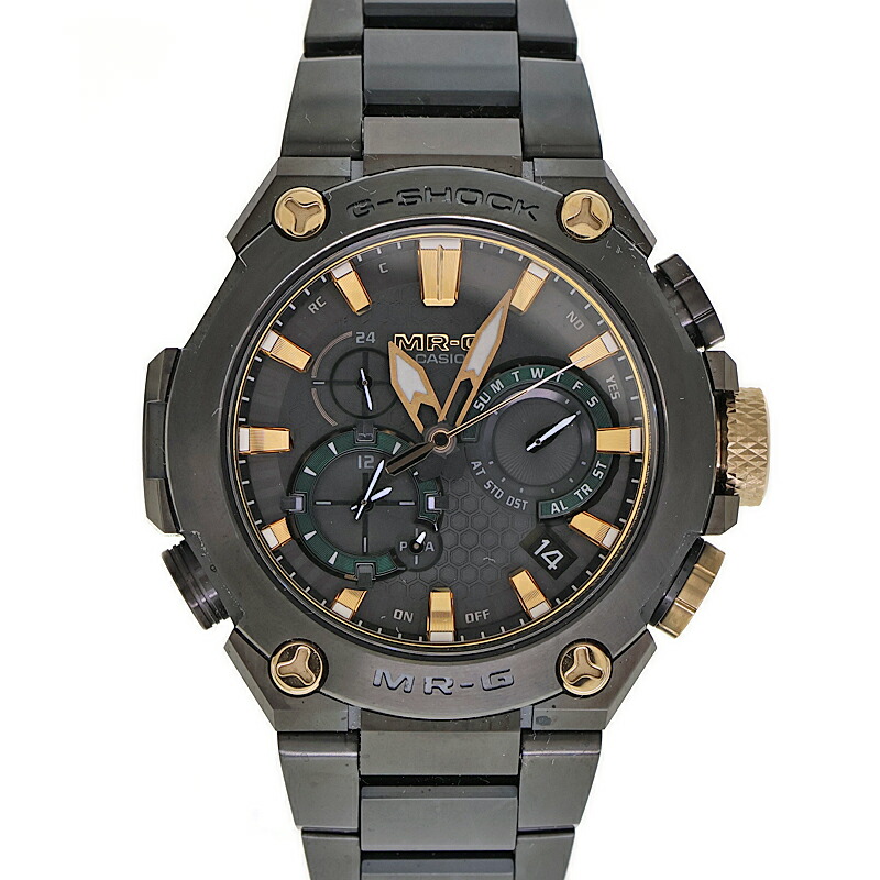 カシオ Casio MRG-B2000BG-3AJR MR-G G-SHOCK 鐵色 ソーラー GPS メンズ ウオッチ 黒いこと文字記号盤【中古】