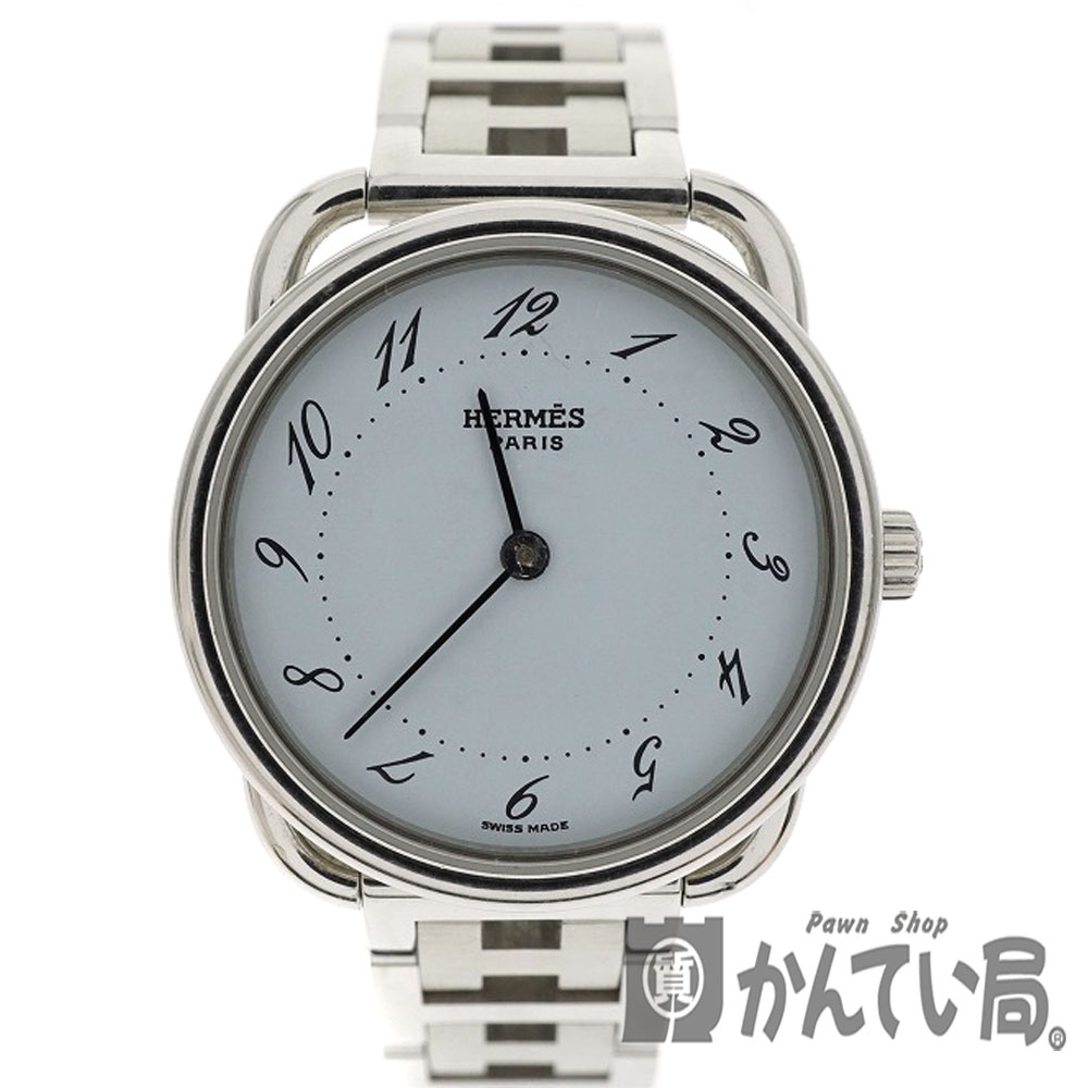 楽天市場 Hermes エルメス Ar3 210 アルソー レディース 腕時計 クォーツ Ss シンプル 白文字盤 ビジネス 中古 Used 6 質屋かんてい局細畑店 H021 質屋かんてい局 楽天市場店