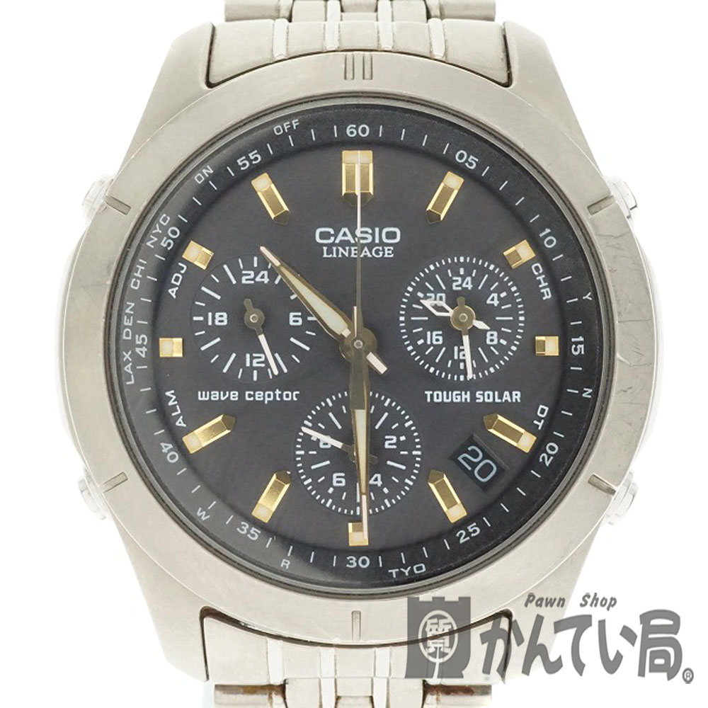 楽天市場 Casio カシオ Liw 600 リンエージ メンズ 腕時計 ソーラー電波時計 充電式 チタン クロノグラフ 軽量 中古 Used 6 質屋かんてい局細畑店 H 質屋かんてい局 楽天市場店